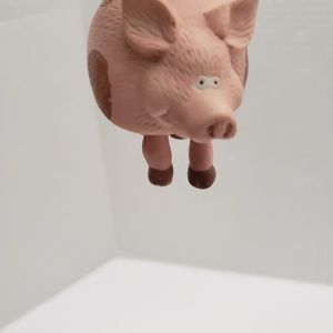 Pig Ornament W Dangling Feet RR R R OMAN Hang Ceramic Roman